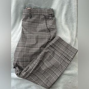 High waisted plaid pants XL